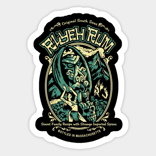 R'lyeh Rum Sticker by heartattackjack